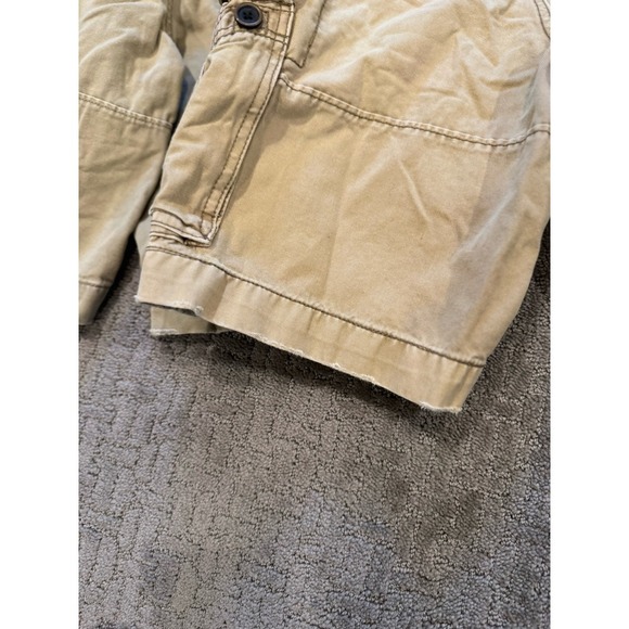 Abercrombie Fitch Cargo Shorts Sz  30‎ Khaki Distress Vintage Heavy Y2K 2pair (H - Picture 6 of 6